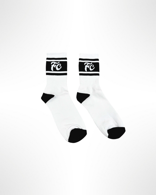 White/Black F&C Socks