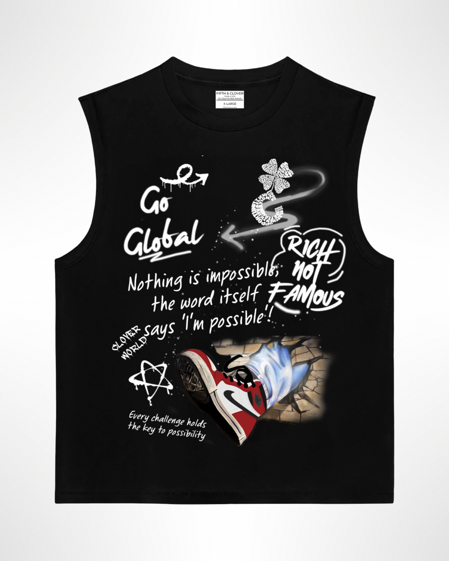 F&C “Go Global” Cut Sleeve Tee