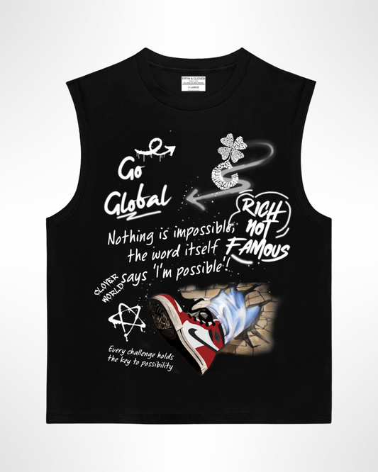 F&C “Go Global” Cut Sleeve Tee
