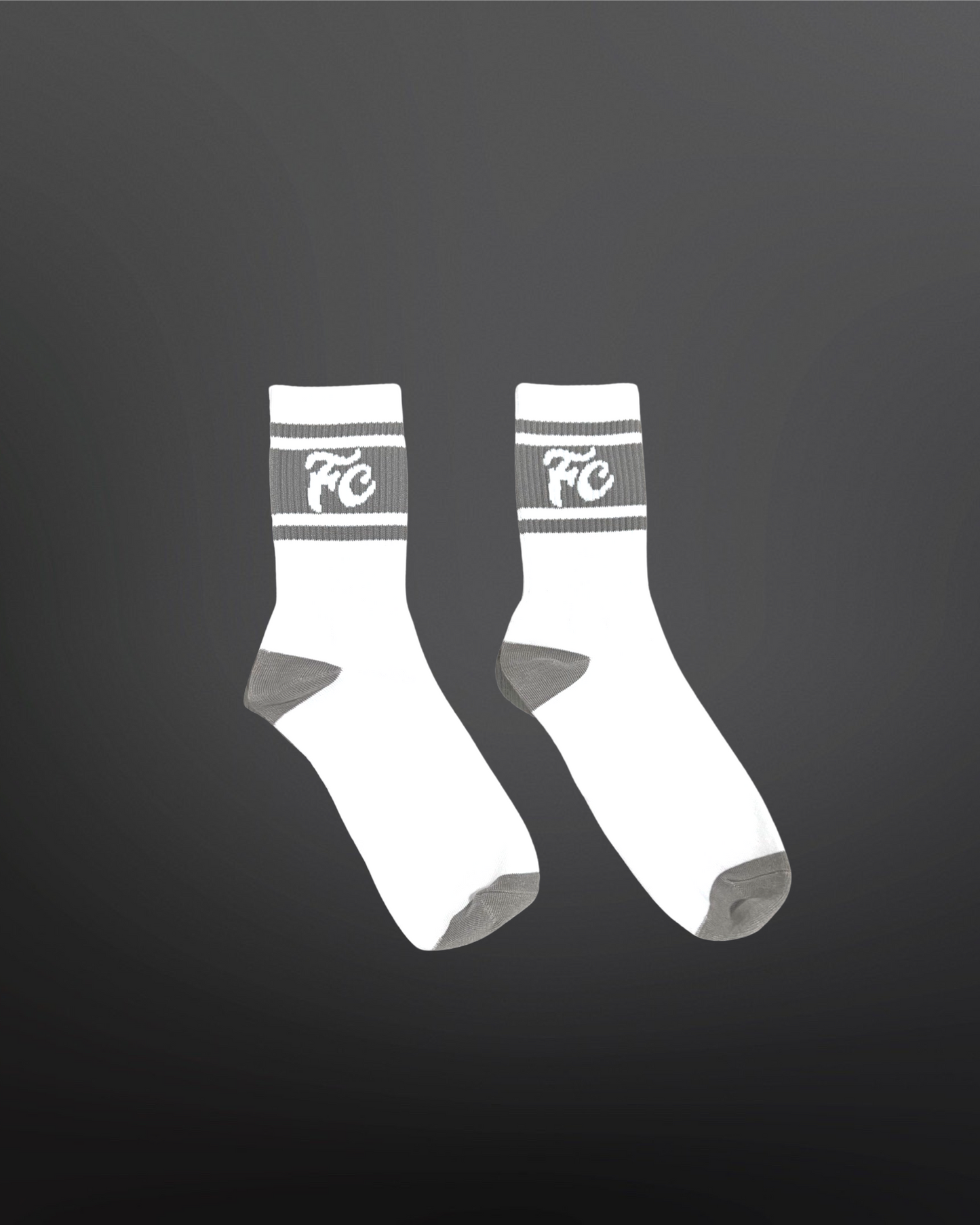 White/Grey F&C Socks