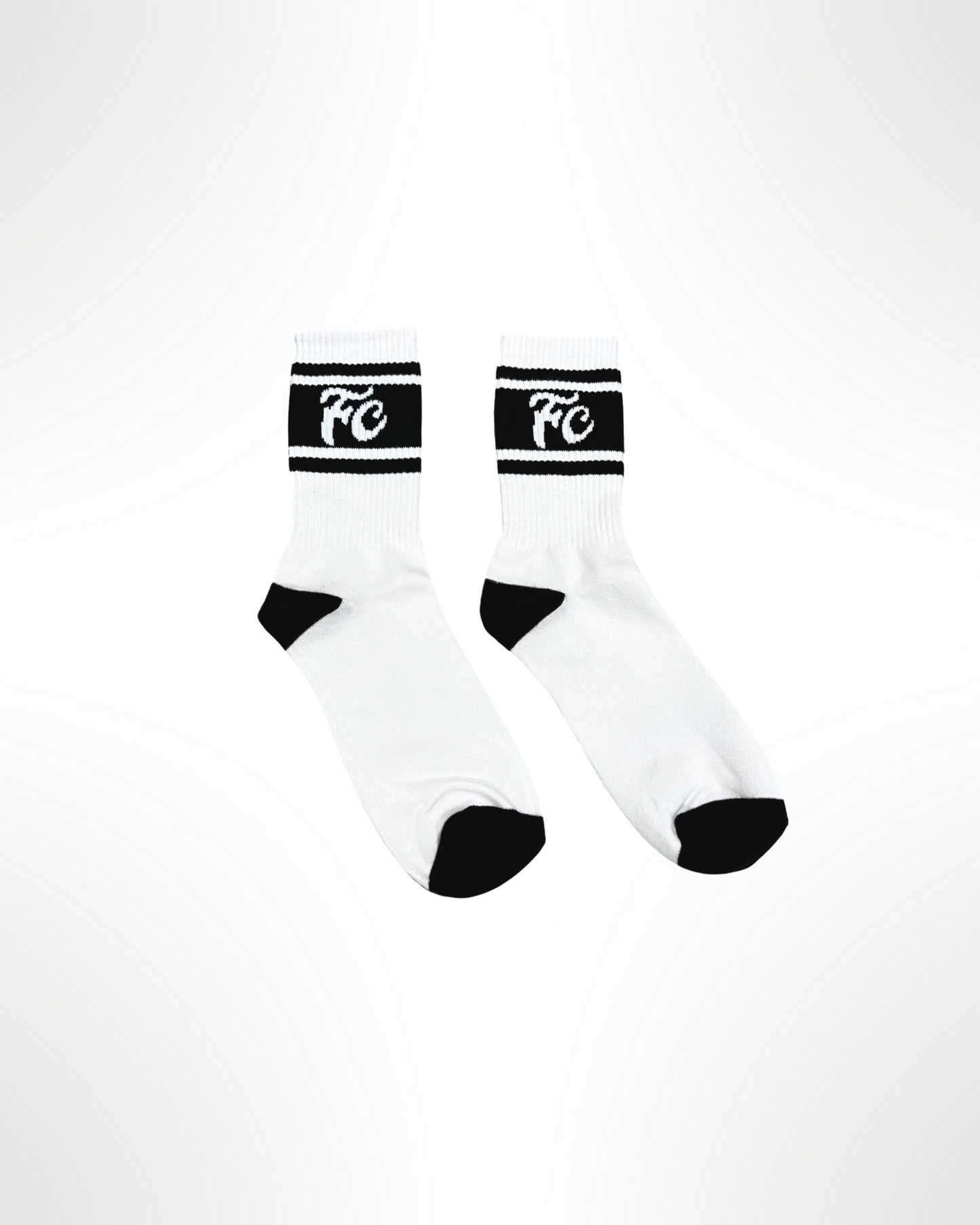 White/Black F&C  Socks