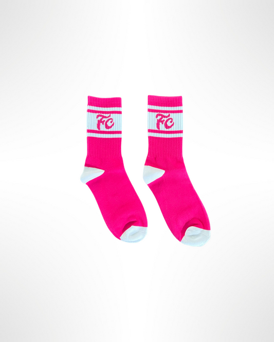 F&C Hot Pink Home/Away Pack Socks