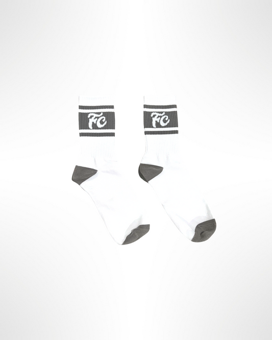 White/Grey F&C Socks